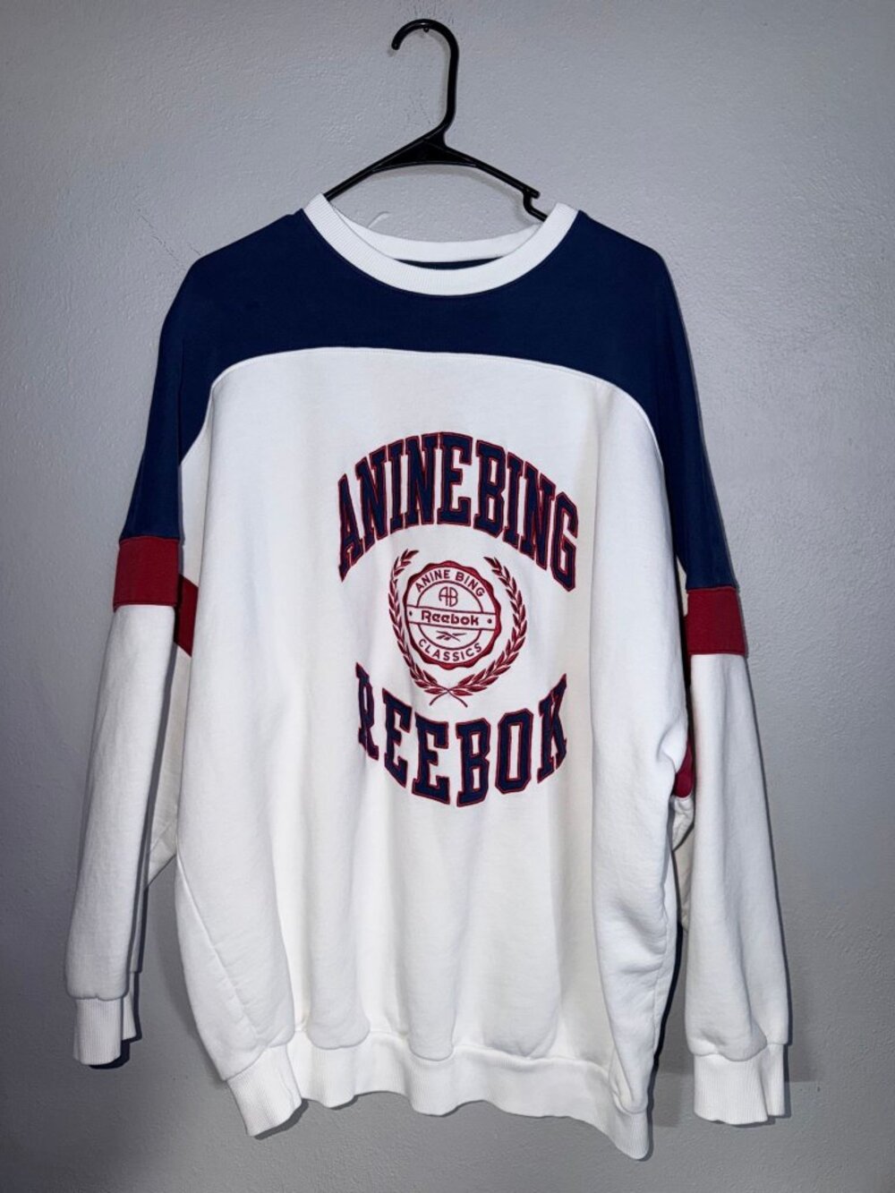 Reebok x Anine Bing Graphic Print Crew Neck Sweatshirt - Picture 2 of 5